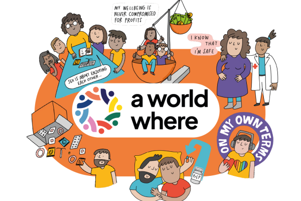 Illustratie van de actie 'A world where'