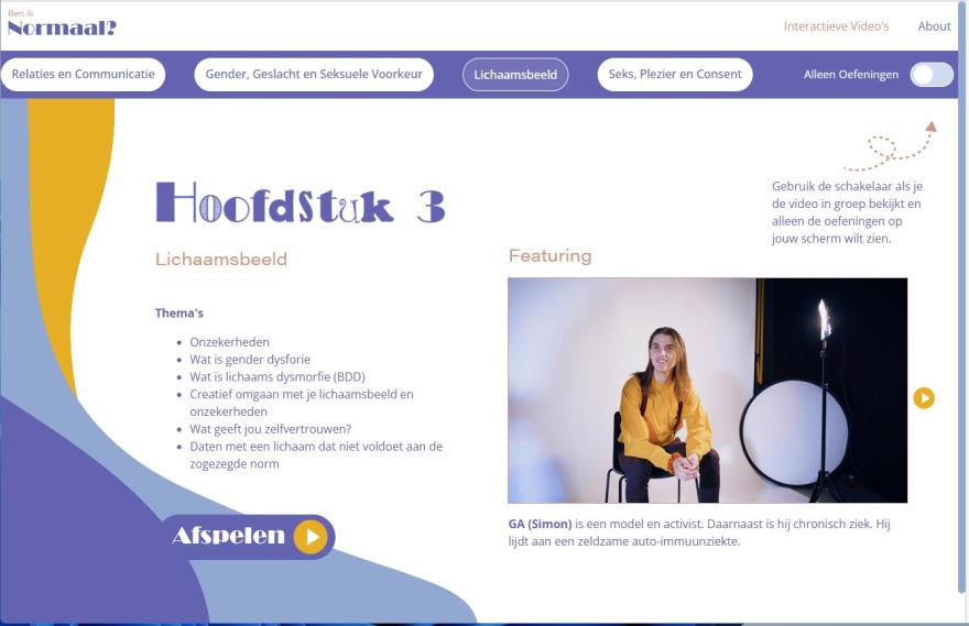 Screenshot website beniknormaal.be