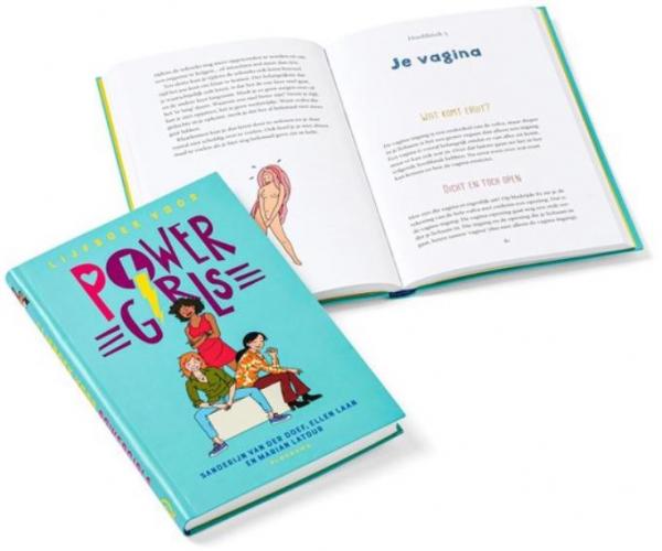 Boekcover en inhoud lijfboek voor powergirls