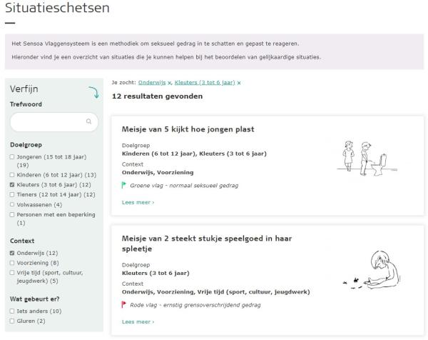 Voorbeeld Vlaggensysteem situatieschetsen