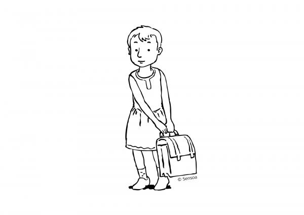 Een jongen van 6 wil naar school gaan in jurkje Een jongen van 6 wil naar school gaan in jurkje
